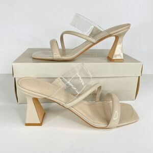 Marc Fisher Krisley Strappy Heeled Sandal Women's Light Natural Size 10 NIB